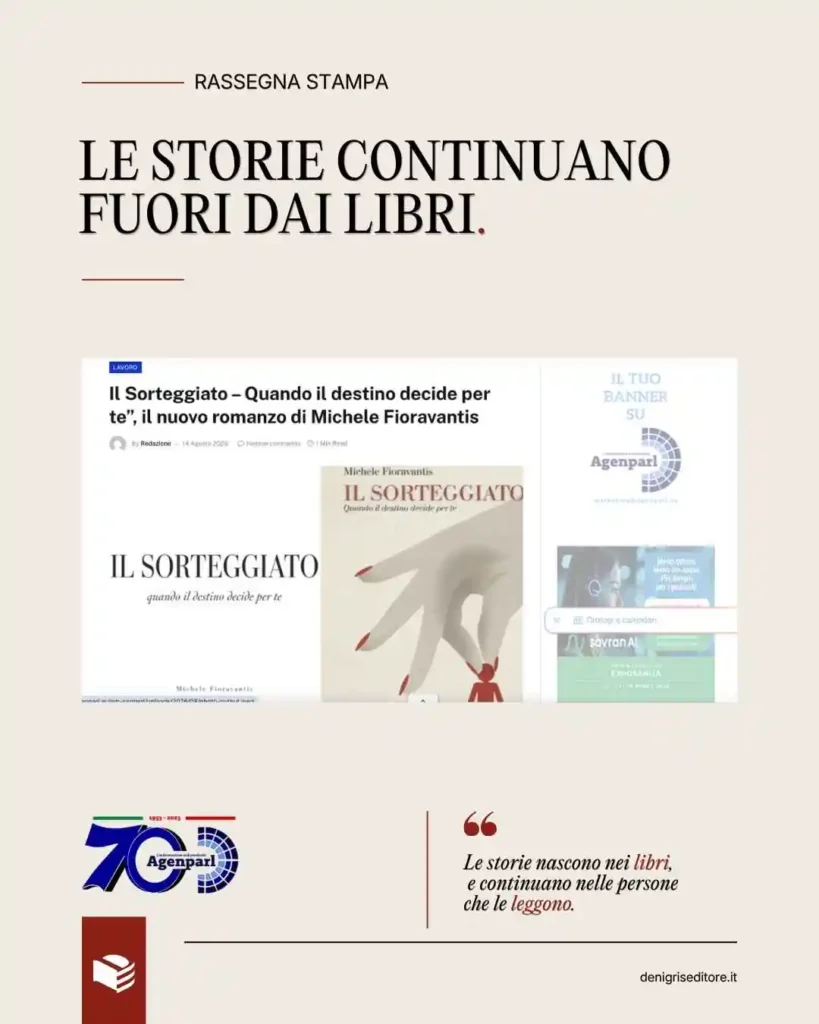 Il Sorteggiato di Michele Fioravantis nell’articolo di Agenparl