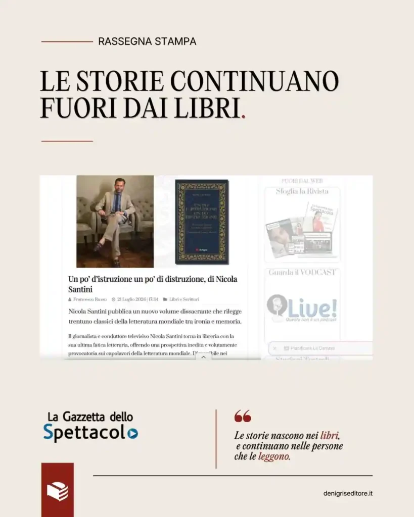 Nuovo libro di Nicola Santini sui 31 classici