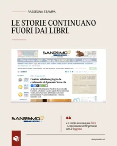 Sanremo premia il romanzo di Luzzi