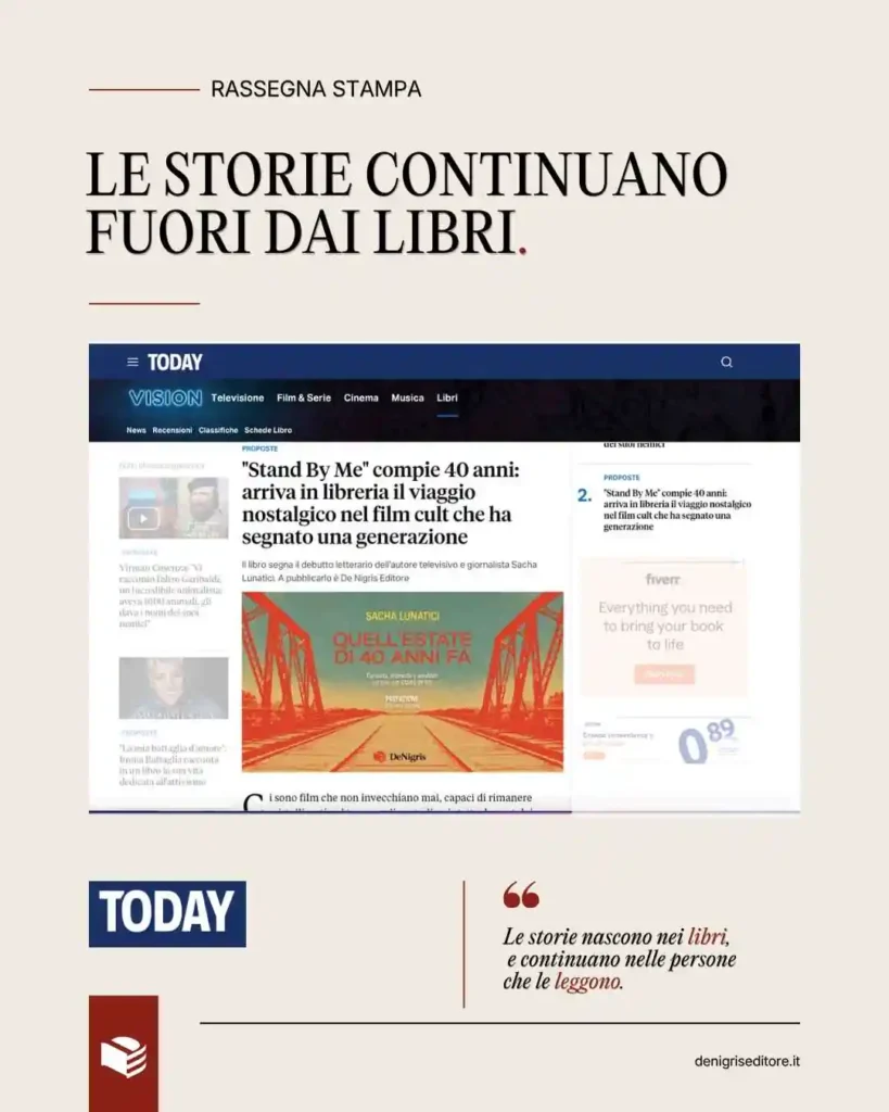 Stand by Me compie 40 anni nel libro di Sacha Lunatici presentato