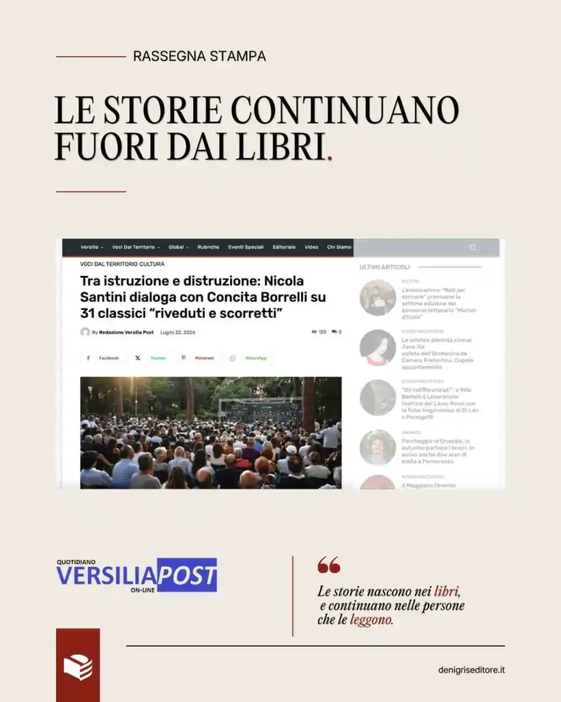 Nicola Santini alla Versiliana con Concita Borrelli