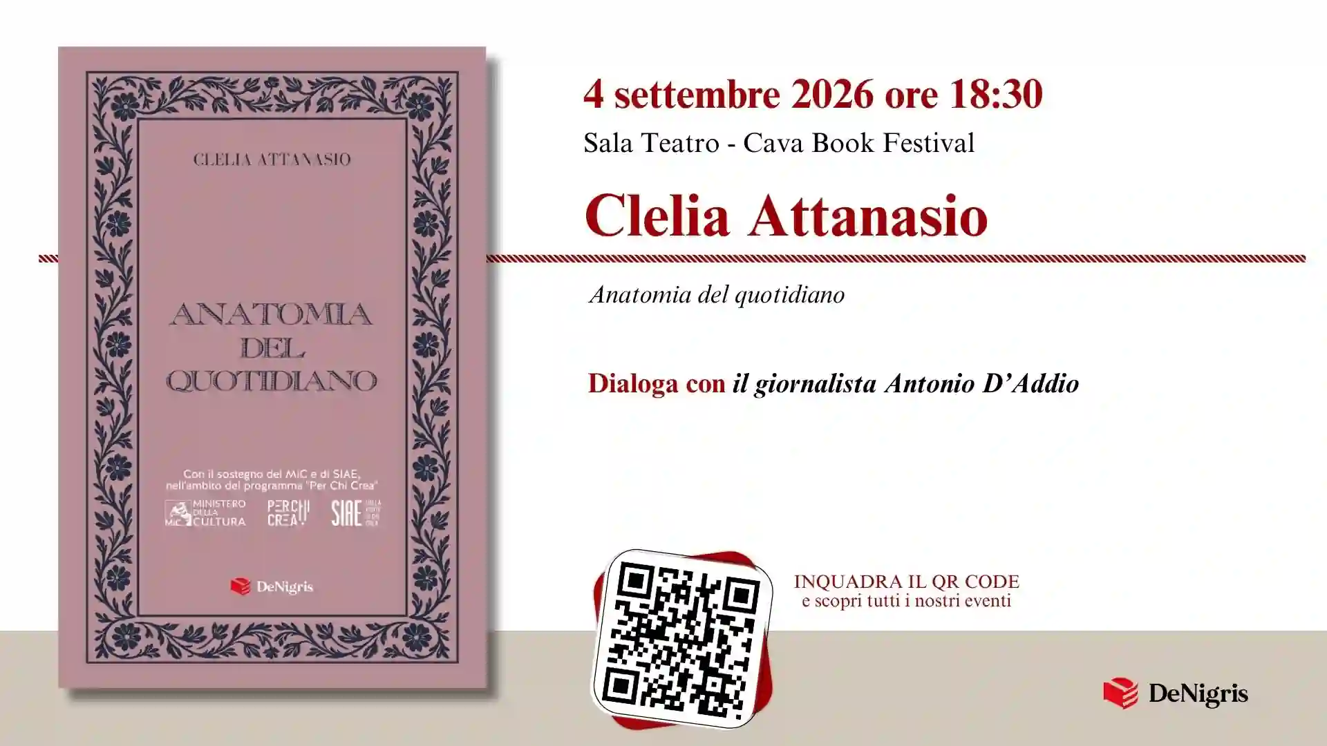 Clelia Attanasio al Cava Book Festival – Anatomia del quotidiano