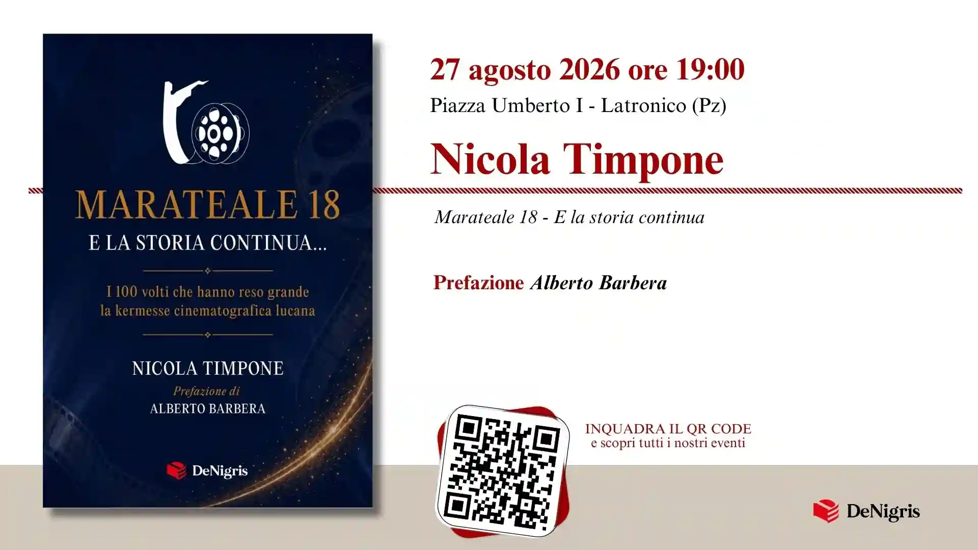 Nicola Timpone presenta Marateale 18 a Latronico