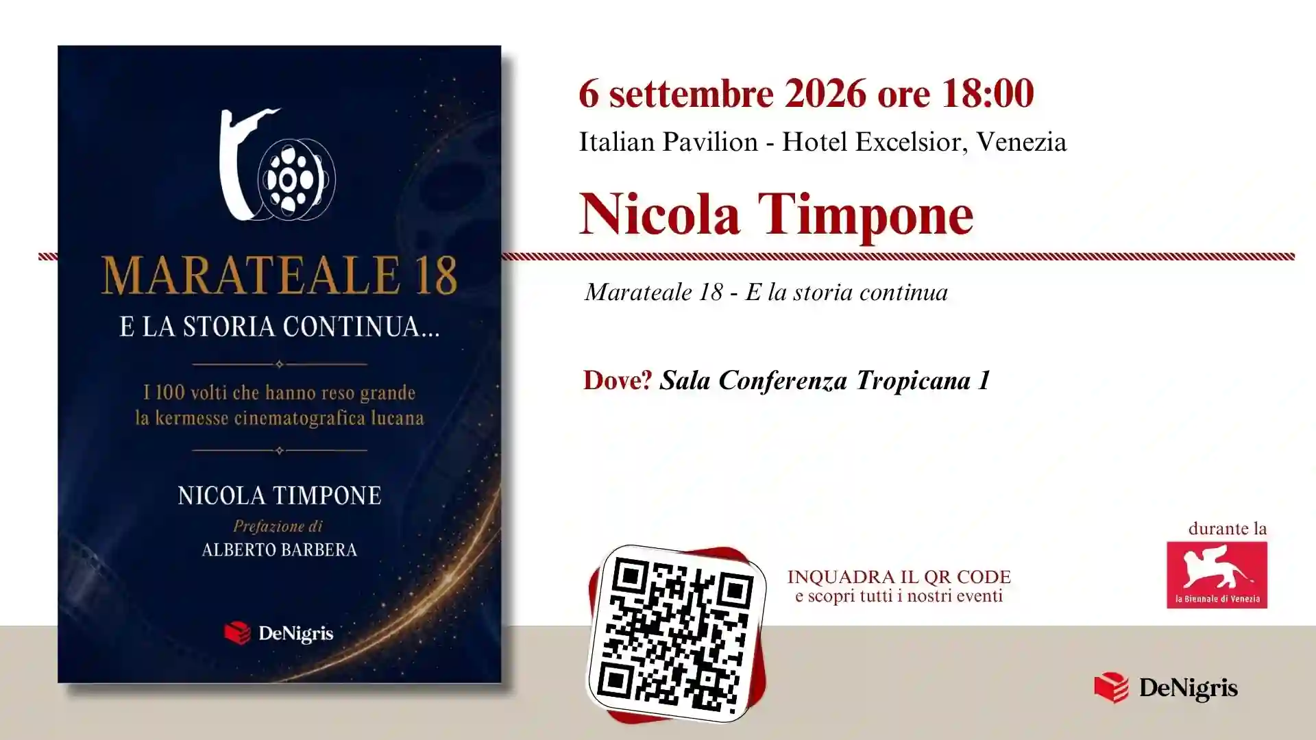 Nicola Timpone a Venezia con Marateale 18