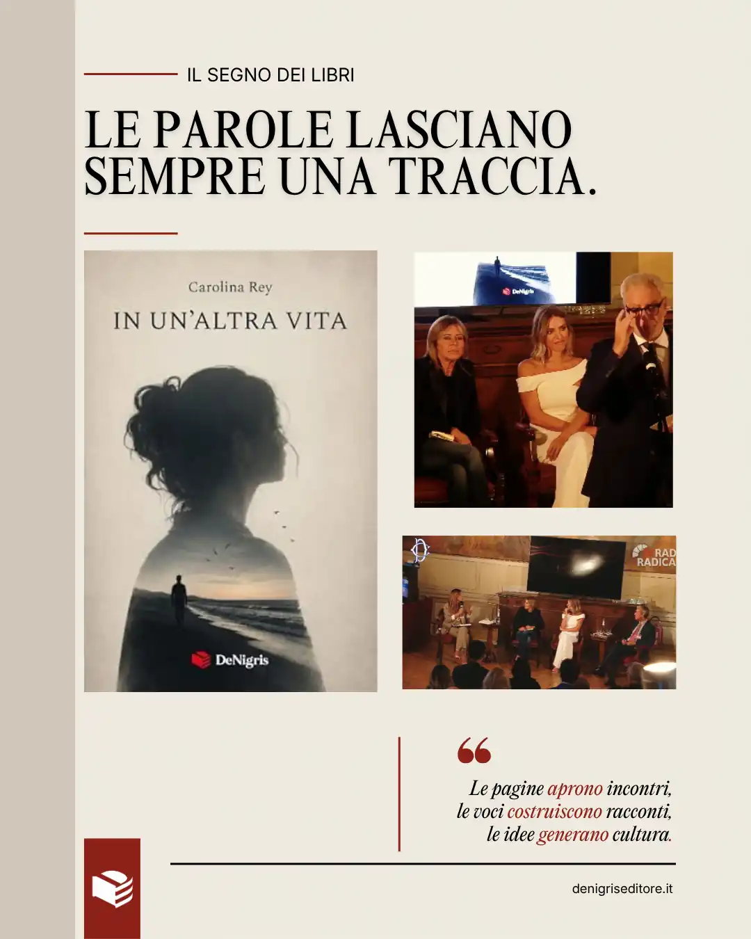 Carolina Rey alla Camera presenta In un’altra vita