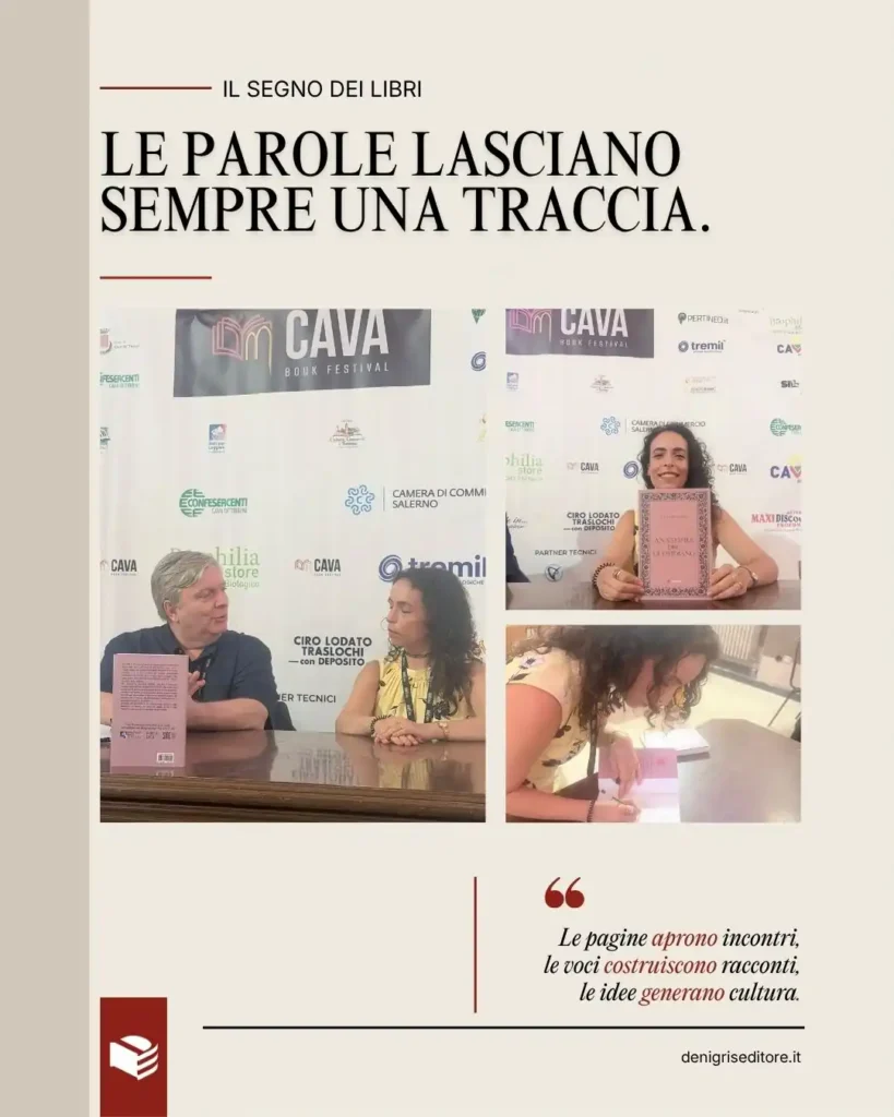 Il segno dei libri – Clelia Attanasio al Cava Book Festival – De Nigris Editore